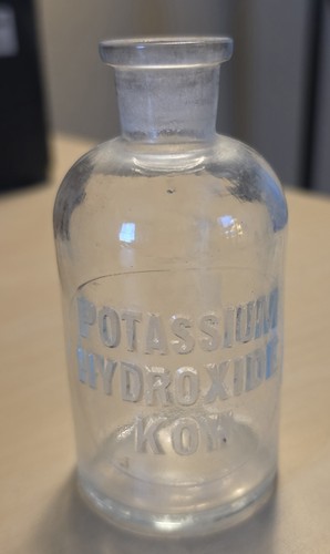 Vintage potassium hydroxide - potassium,