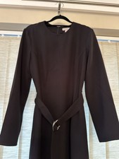 H&M Long Fitted Black Belted