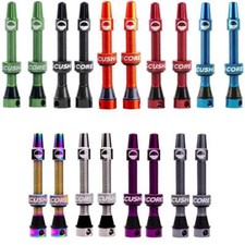 CushCore Tubeless Valves 55mm Presta Valve MTB Mountain Bike Spares Colours New