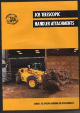 JCB Farm Special Loadall Telescopic Handler Attachments Brochure Leaflet