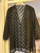  Black feather like top by Sempre Priu by Chalou approx size L/XL