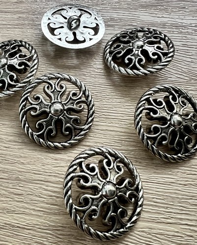Vintage style 37mm silver - vintage,
