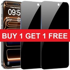 For iPhone 17 Pro Max Air 16 15 14 13 12 Privacy Screen Protector Tempered Glass