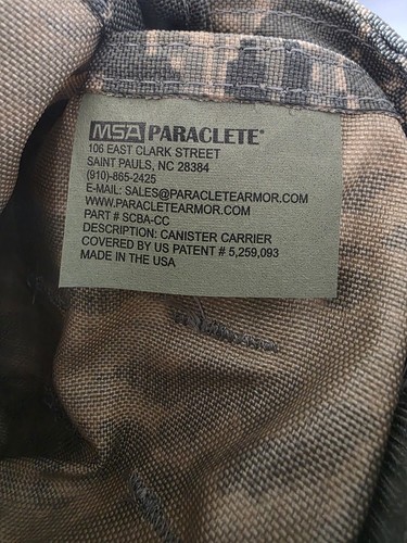Msa paraclete canister - paraclete, pouch