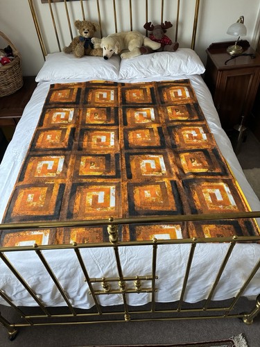 1960s 70s barkcloth fabric - barkcloth,