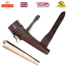 Saddle hip flask brown thick - brown, &
