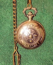 Firefighter Bronze Pocktwatch