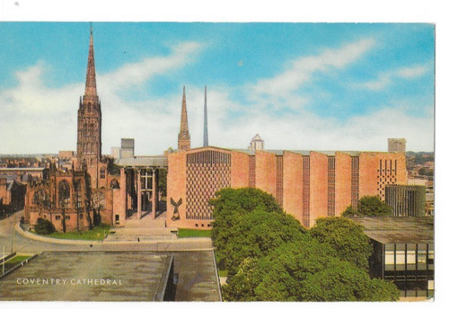Postcard coventry cathedral - coventry,