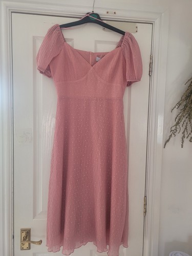 Pink blush quiz midi dress - pink,
