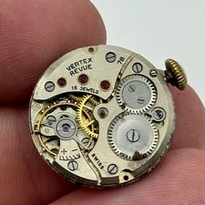 19.7mm Vertex Revue 78 Manual Wind Watch Movement Swiss Vintage PARTS SPARES