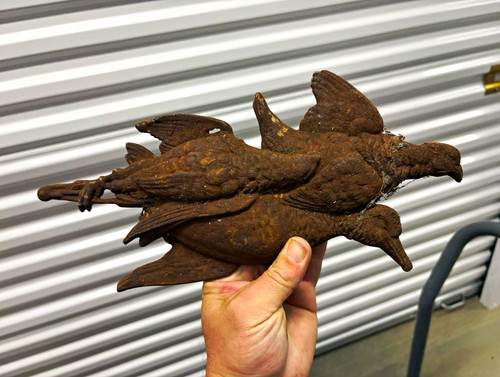Vintage cast iron - iron, duck