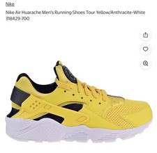 Nike Air Hurache Men's Running Yellow Black Athletic Shoes - Size US13