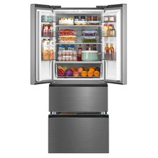 Dent Cookology 391L French Door Fridge Freezer Large Frost Free - Inox CFDF391IX