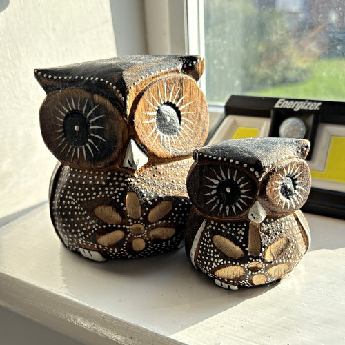 Set hand painted wooden - 2,