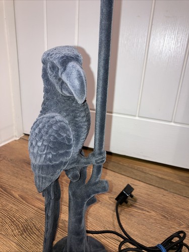Grey parrot table lamp - parrot, |