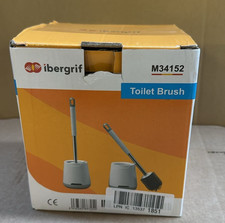 Ibergrif M34152 Silicone Toilet Brushes & Holders, Deep Cleaner, Toilet Brush