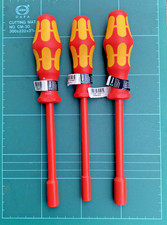 3 x Wera  190i VDE Insulated Nut Driver / Spinner 8mm- 7mm - 5.5mm