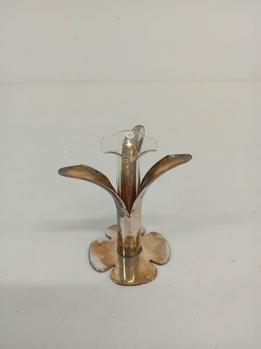 Vintage silver plated - silver, flower