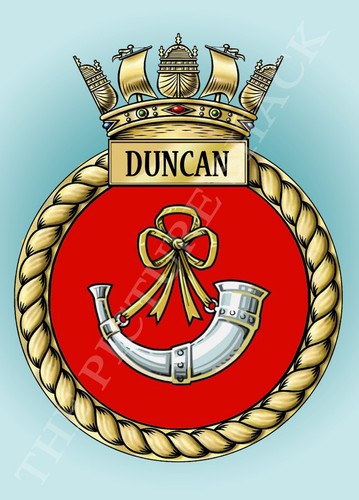 Hms duncan crest - crest, a