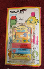 Vintage Mr Men & Little Miss Movies Play Set Roger Hargreaves In Pack 1980's