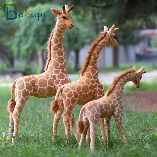 Giant realistic giraffe - giraffe, plush