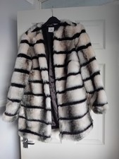 Tu Ladies' Faux Fur Striped