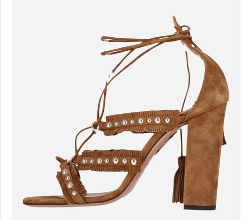Aquazzura tulum fringed suede - fringed,