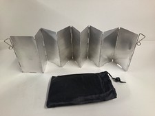 Camping Stove /Cooker Windshield Wind Break , 9 Panels  Folding Aluminium + Bag