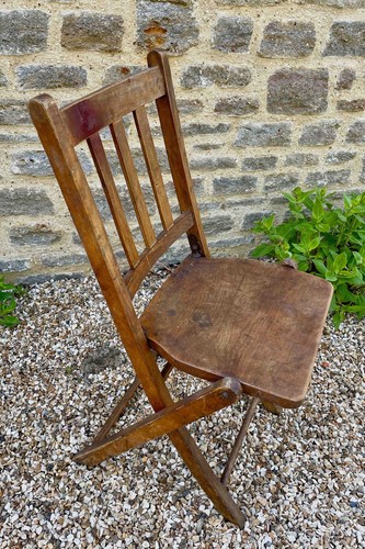 Vintage beechwood folding