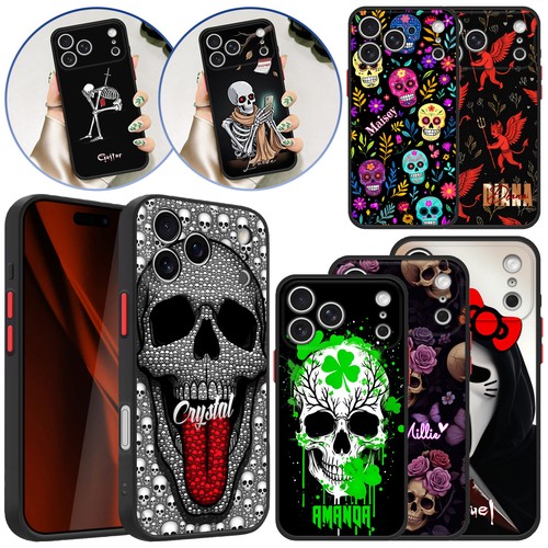 Skull printed cover for iphone - skull,