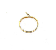 9ct Gold 1/10th Krugerrand Mount Plain Pendant Yellow Gold gift box.