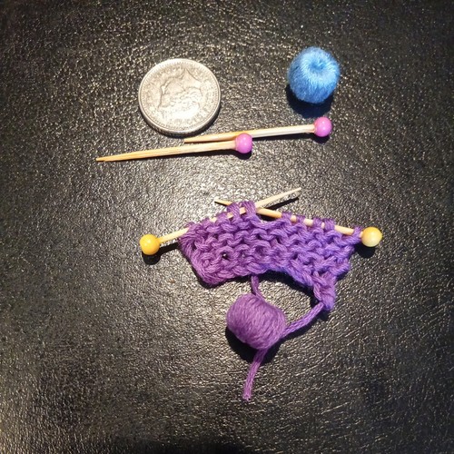 Dolls house miniature purple - dolls,