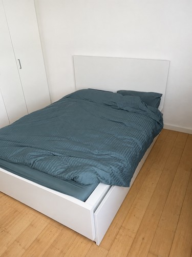 Ikea malm white - ikea, double