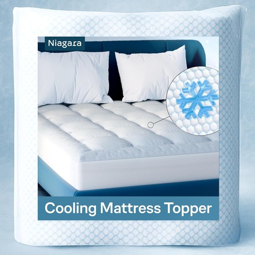 Cooling mattress topper with - mattress,