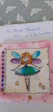  Quilting Fabric Motifs Fairy 9 Different Disigns 3.5 X 3.5 Inches