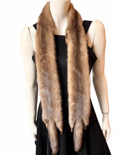 Vintage grey mink fur stole - vintage,