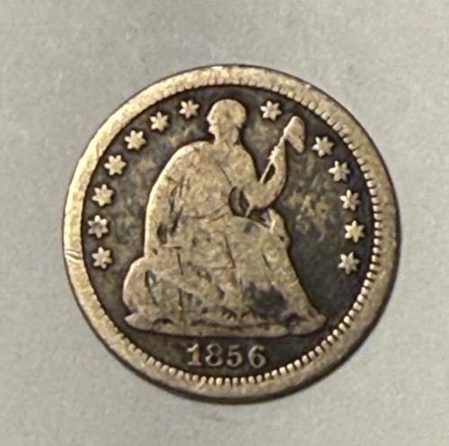 1856 seated liberty - half, dime