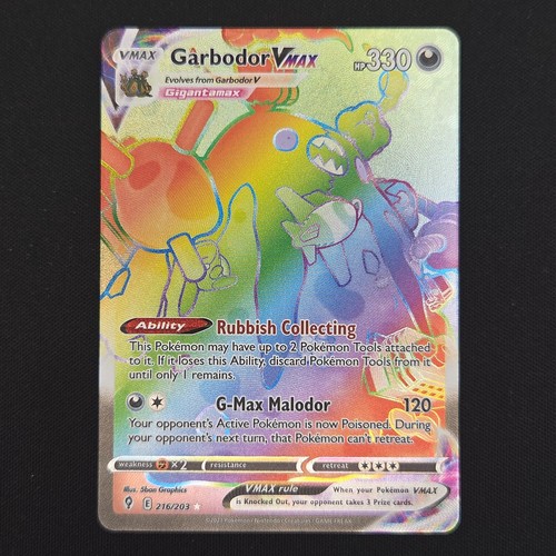Pokemon tcg card garbodor vmax - card,
