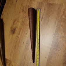  VINTAGE OAK SAILMAKERS ROPE SPLICING FID MARLIN SPIKE 15.5" LONG