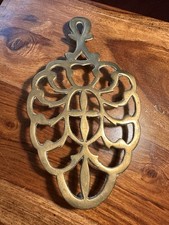 Vintage brass trivet - vintage,