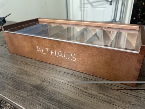 Althaus wooden tea box - althaus,