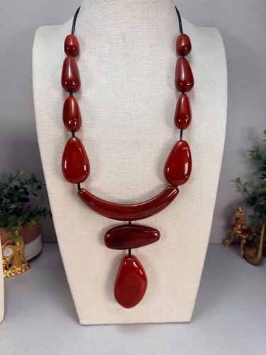 Zara nwot red resin look - red,