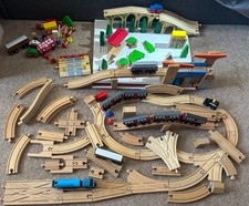 ELC wooden train set lot