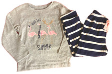 Girls Flamingo Pyjamas Boux Avenue Long PJs Set Age 2-10 Years Xmas Gift
