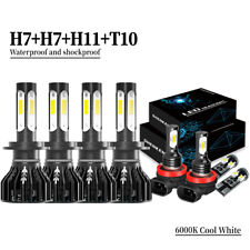 For Audi TT 8J Led 6000K Xenon White 2006-2014 Headlight Fog Side Light Bulbs 8X