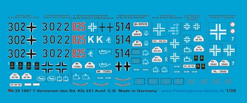 Peddinghaus decals 1867 - peddinghaus-decals, 1/35