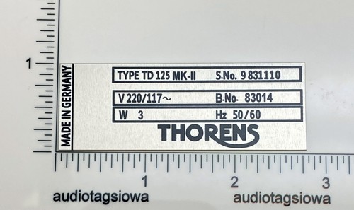 Thorens td125 mk2 turntable - thorens,