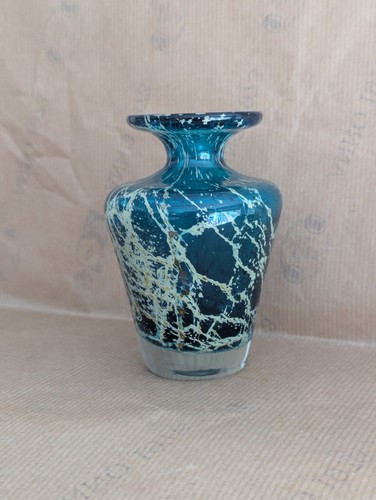 Vintage mdina glass vase - mdina,