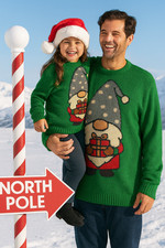 Knitting Pattern Gonk Christmas Sweater Family Festive Gnome Jumper DK 4 - Adult