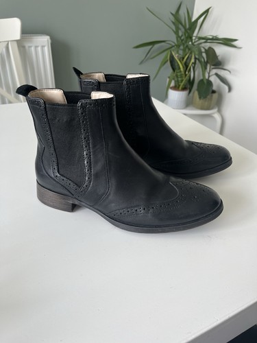 Clarks narrative black leather - narrative,